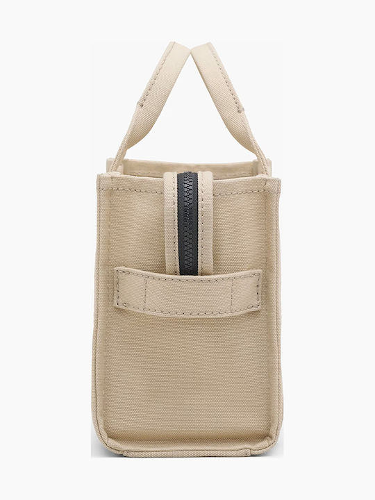 Fabric Women's Tote Handbag Beige
