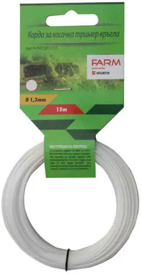 Trimmer Line Round Profile Farm 1.3 Mm-15 M