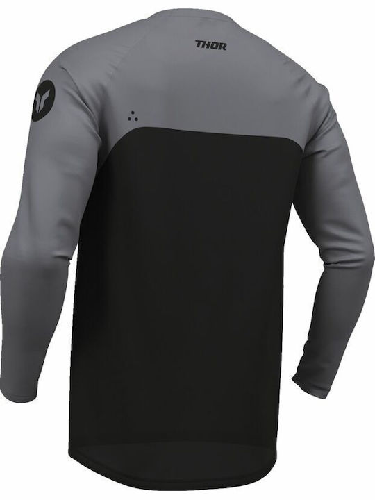 Thor Μπλούζα Menace Racewear Ridemode Black Γκρί Μαύρα Polyester