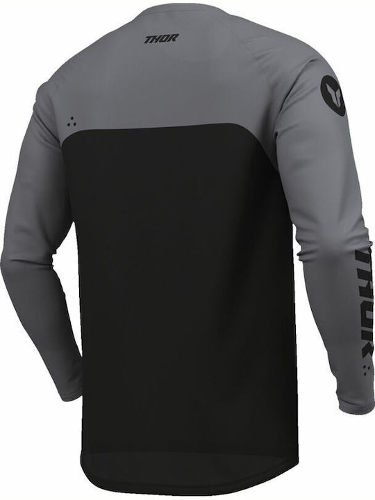 Thor Μπλούζα Menace Racewear Ridemode Black Γκρί Μαύρα Polyester