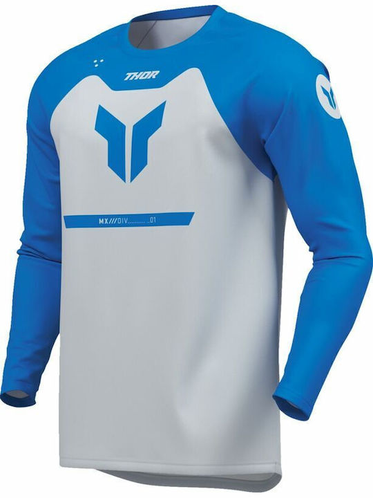 Thor Μπλούζα Menace Racewear Ridemode Blue Λευκά Μπλε Polyester