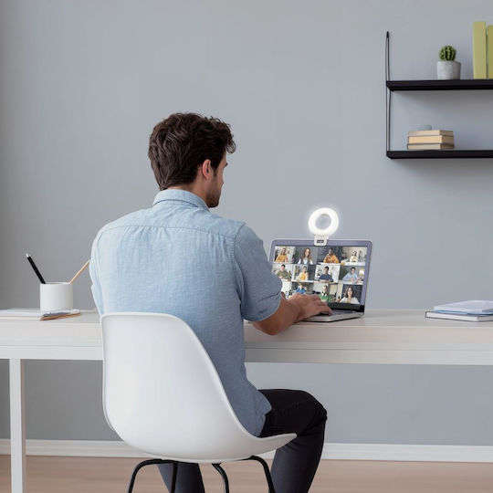 Hama LED Ринг Лампа Togo 3 Режима Презареждаема USB-C