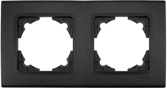 Rame Negre Duble Viko By Panasonic Linnera Life