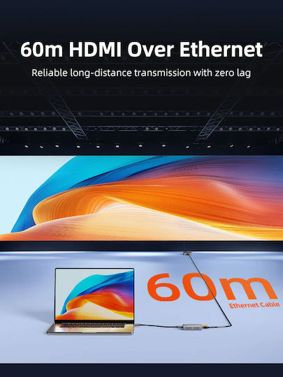 Cabletime Hdmi Video Extender Ct-hehd-fg60 Μέσω Καλωδίου Rj45 1080p/60hz Έως 60m Cabletime