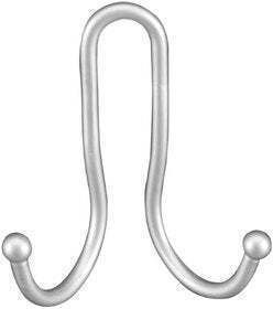 Metaltex Cârlig Dublu De Baie Cu Ventuză De Aspirație 7x9cm Argintiu