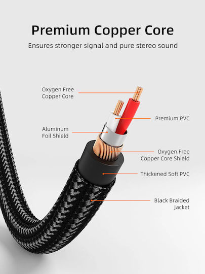 Cabletime Cablu 2x RCA masculin - 2x RCA masculin 3m CT-RCA-AG3