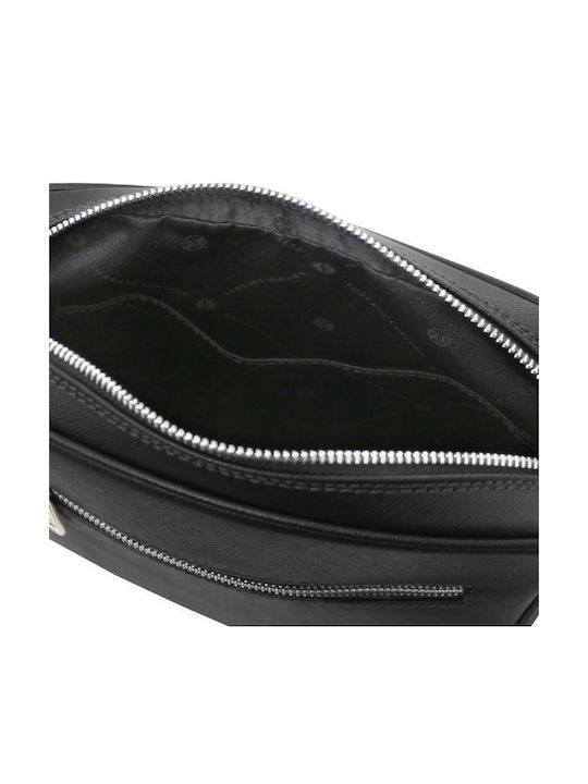 Leder Herren Tasche Schulter / Crossbody Schwarz