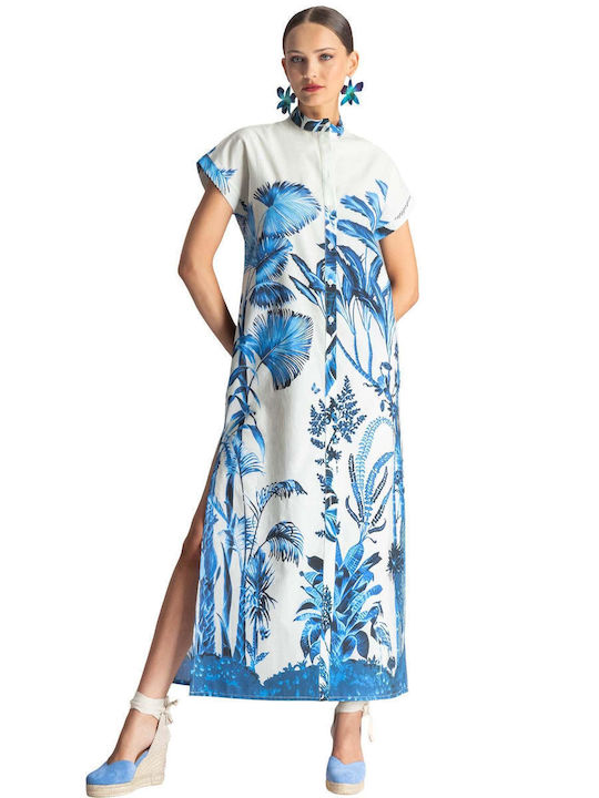 Καλοκαιρινό Maxi Σεμιζιέ Φόρεμα Floral