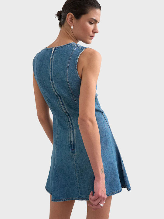 Topshop Τζιν Φόρεμα All day Μπλε Topshop Τζιν Φόρεμα All day Μπλε