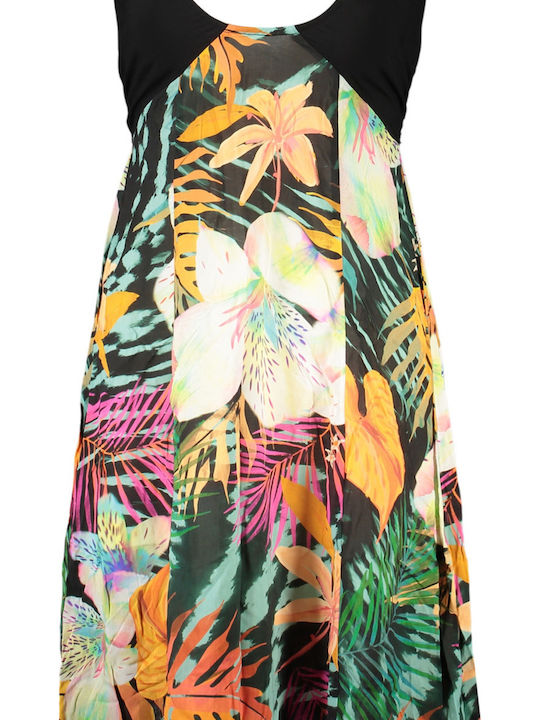 Dress Καλοκαιρινό Midi Φόρεμα Μαύρο