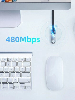 Cabletime USB 2.0 Cable USB-A male - USB-A female Μαύρο 1.5m CT-AMAF2.0-PB1.5