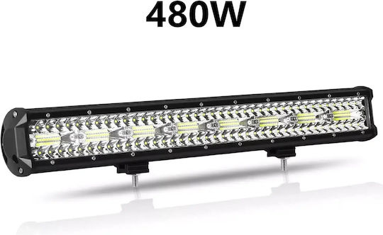 Led Super Triple-row 480watt Aδιάβροχη Μπάρα & Πλεξούδα & Bull-bar 16000lm-12/24volt Tc-402