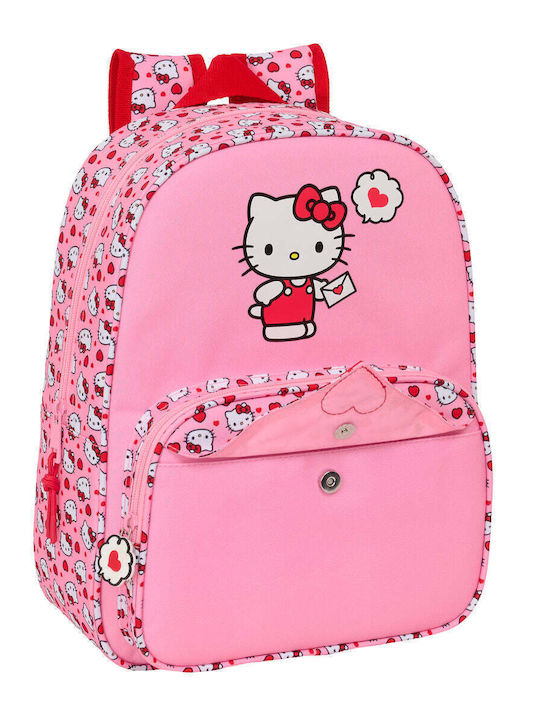 Hello Kitty Schulranzen Rucksack Kindergarten Rosa 26 x 11 x 34cm