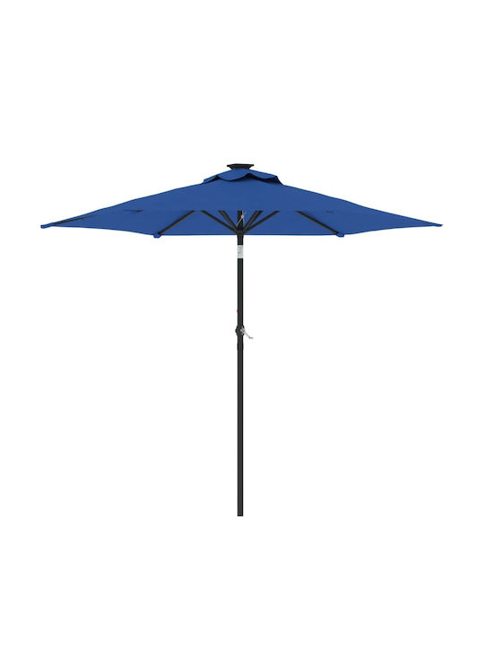 Garten- und Terrassen-Sonnenschirm Rundschreiben Metall Blau F2.12xY2.12m