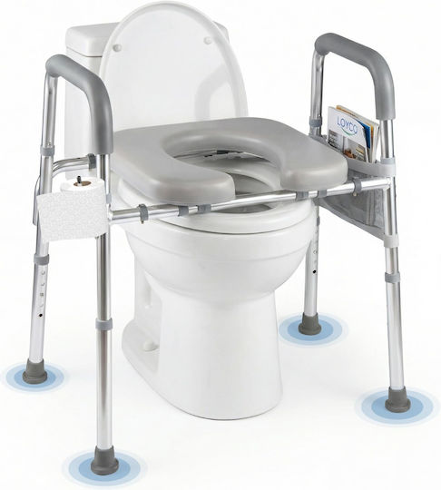 Costway Toilet Lifting Seat with Backrest JH10030SL