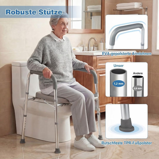 Costway Toilet Lifting Seat with Backrest JH10030SL