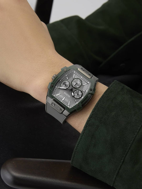 Guess Phoenix Ceas Bărbați 44mm Baterie Roz