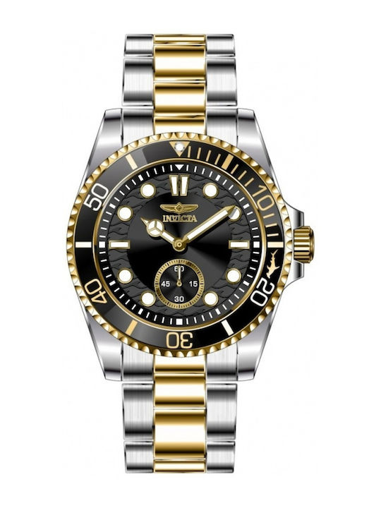 Invicta Invicta Pro Diver Ρολόι Μπαταρίας με Μεταλλικό Μπρασελέ Invicta Invicta Pro Diver Ρολόι Μπαταρίας με Μεταλλικό Μπρασελέ