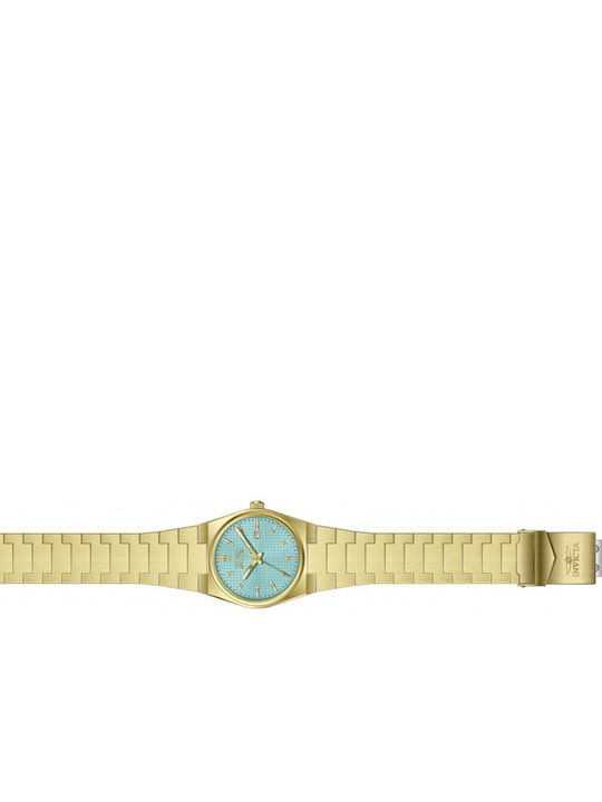 Invicta Ceas Barbatesc 40mm cu Baterie cu Brățară din Metal Aurie