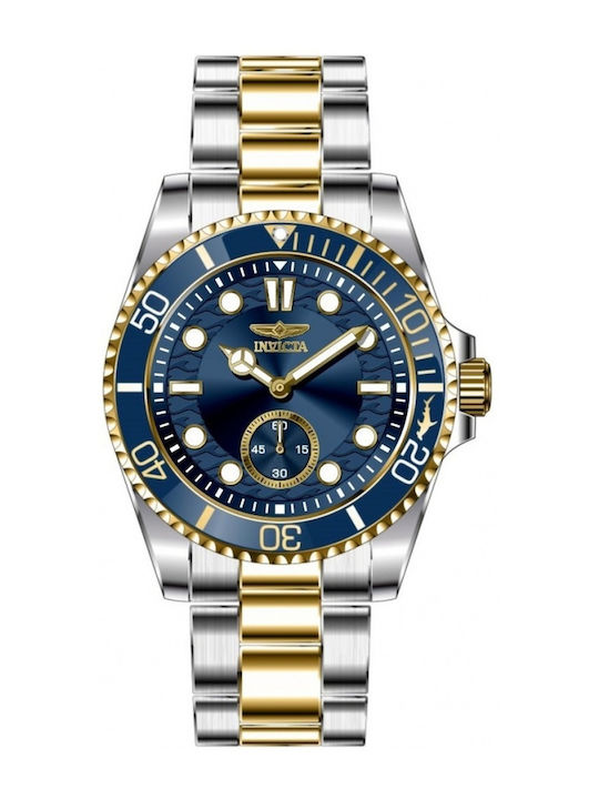Invicta Invicta Pro Diver Ρολόι Μπαταρίας με Μεταλλικό Μπρασελέ Invicta Invicta Pro Diver Ρολόι Μπαταρίας με Μεταλλικό Μπρασελέ