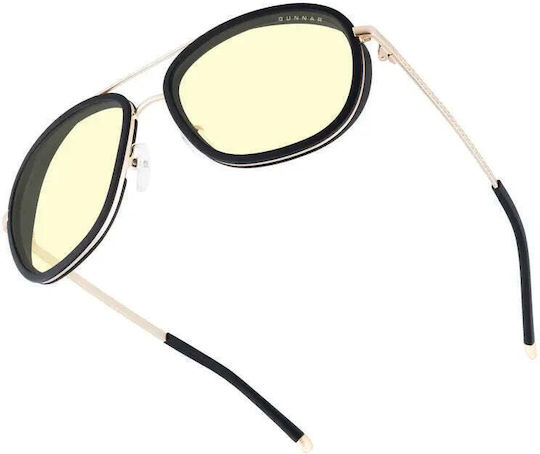 Computer Glasses Gunnar Dume Gold Amber