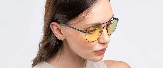 Computerbrille Gunnar Mustang Onyx Bernstein