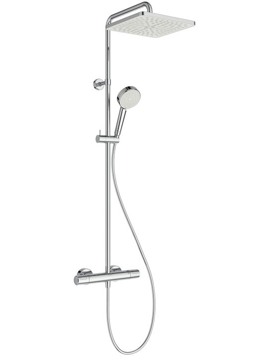 Ideal Standard Στήλη Ντουζ χωρίς Μπαταρία Ασημί