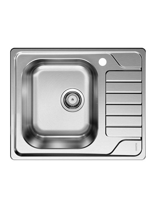 Blanco Dinas 45s Mini Drop-In Küchenspüle Rechts Inox M60xB50cm Silber