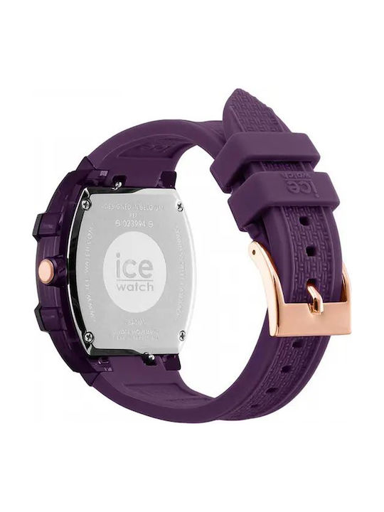 Ice Ceas Dama 45mm Baterie Cu Curea Din Cauciuc Violet