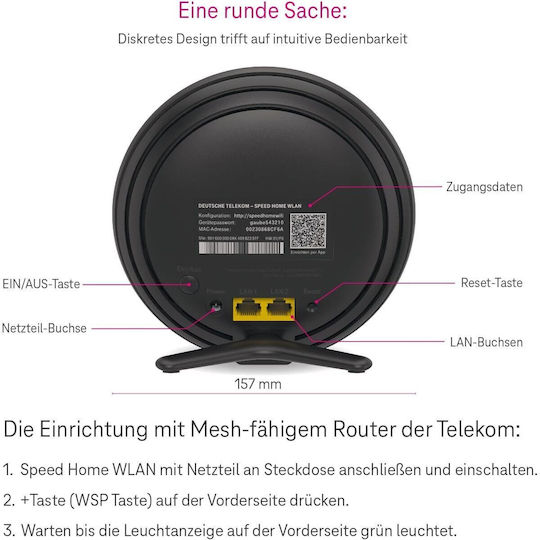 Telekom Αντάπτορας Δικτύου USB με Ασύρματη Σύνδεση Wi-Fi