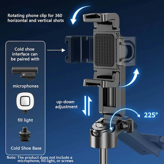 P15 Selfie-Stick Handy-Stative Bluetooth-Schwarz t02112420