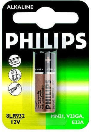 Philips Alkaline Battery 12.0v 1pc Lr23a 8lr23