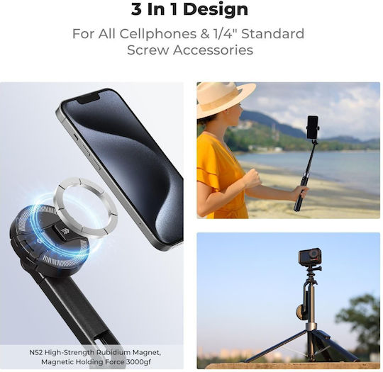 K&f Concept Ms52 Magnetic Selfie Stick Tripod Remote Control Kf15.0015