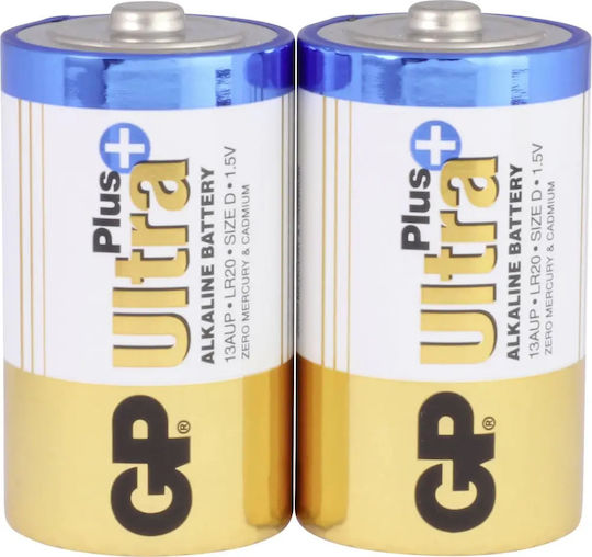 Baterie Alcalină Gp Ultra Plus Lr20 2 Bucăți Per Pachet 1.5v