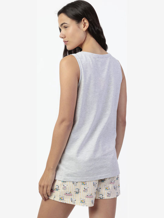 Admas Summer Women's Grey Pyjama Set