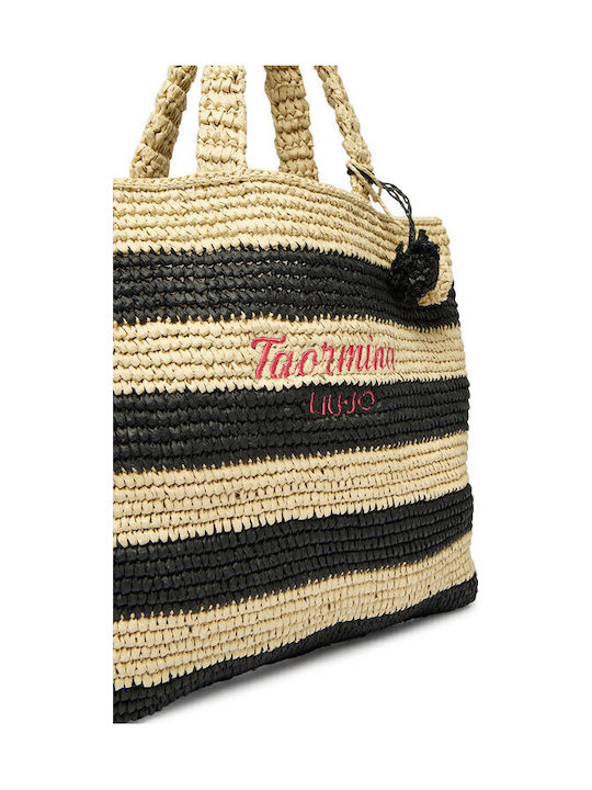 Ψάθινη Damen Shopper Tasche Schwarz