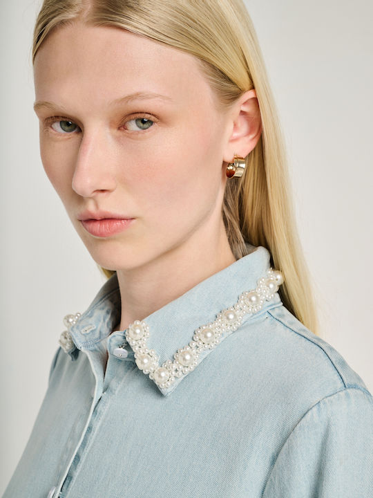 Long Sleeve Women's Denim Shirt Blue 62-003.055.N0000