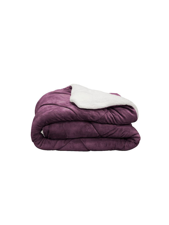 Комбинирано Одеяло Престъпно 240x220см Лилаво