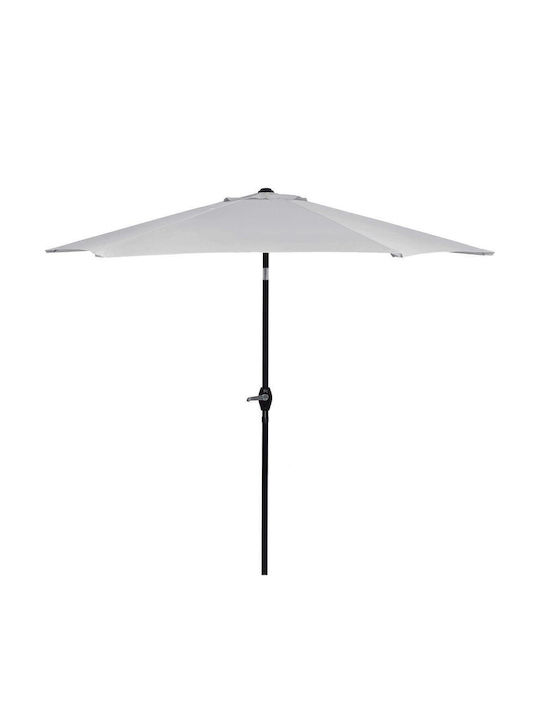 Umbrelă Rotundă Metalică Gri Φ2.6m