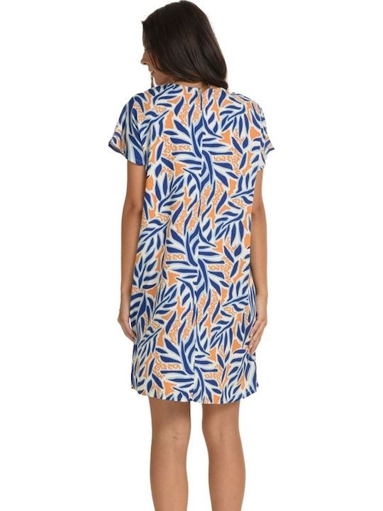 Primavera Women's Mini Blue Beach Dress P174