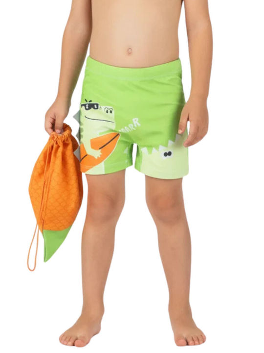 Joyce Dino Swim Set Kids Swimwear Swimwear Set Green