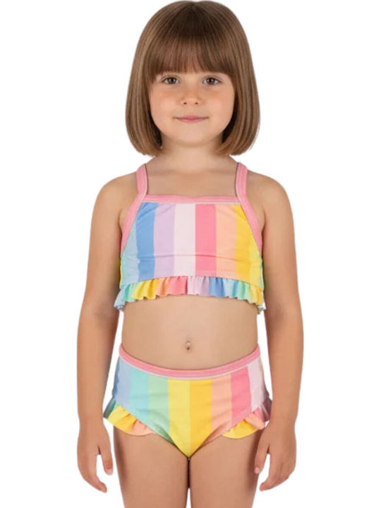 Joyce Rainbow Beach Mood Детски Костюм За Баня Бикини С Абажур Многоцветен