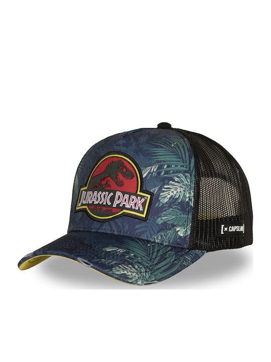 Capslab Cap Mesh Jurassic Park Patch Green Black Red Green Cl_jur1_1_ct_jurb