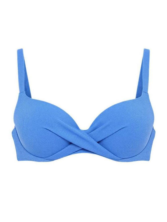 Bikini Σουτιέν με Ενίσχυση Μπλε