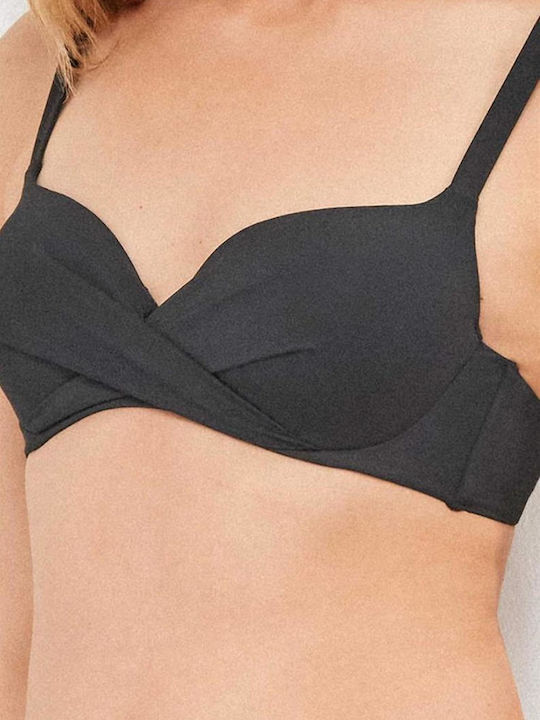 Bikinioberteile Mit Polsterung Schwarz