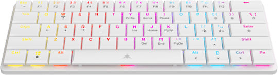 White Shark GK-006221 Gaming Μηχανικό Πληκτρολόγιο με RGB φωτισμό (Αγγλικό US) Μπλε