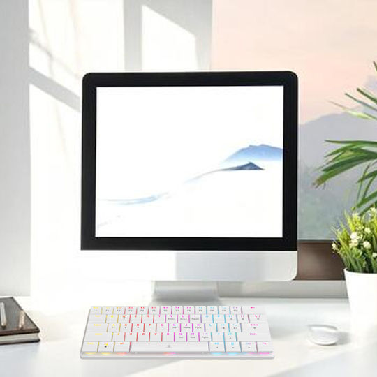 White Shark GK-006221 Gaming Μηχανικό Πληκτρολόγιο με RGB φωτισμό (Αγγλικό US) Μπλε