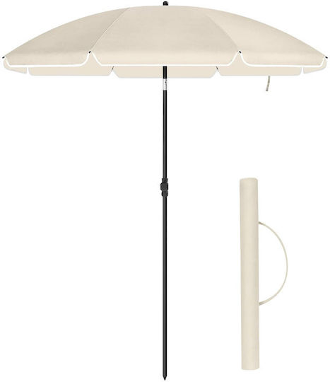 Umbrella Floor Round Metal Beige D1.6m Umbrella Floor Round Metal Beige D1.6m