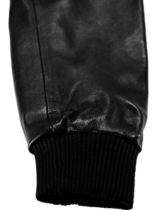 Leder Herren Jacke Schwarz