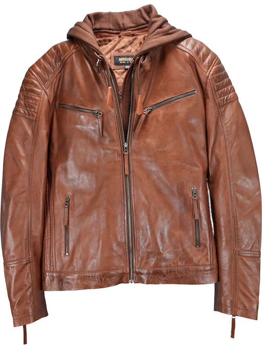 Leder Jacke Braun